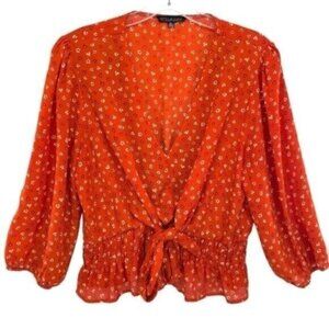 Stella Luce Floral Peplum Blouse